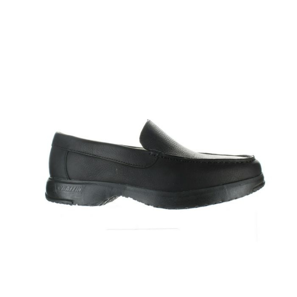 BAFFIN KAUAI BLACK LEATHER LOAFERS NWT SZ 8